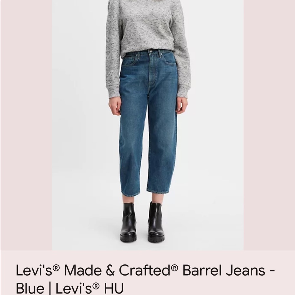 Levi’s barrel crop jeans